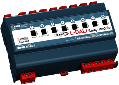 LOYTEC - LDALI-RM8, DALI Relay Module, 8-fold