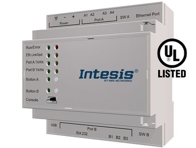 HMS Industrial Networks GmbH - INTESIS KNX TP to Modbus TCP & RTU Server 250 pts