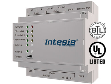 HMS Industrial Networks GmbH - INTESIS BACnet IP & MS/TP Client to KNX TP 600 pts