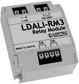 LOYTEC - LDALI-RM3, DALI Relay Module 10 A, Analog Interface 0 – 10 V