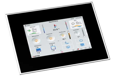 LOYTEC - LVIS7-32G2, touch panel, glass front, black, capacitive touch, 7"