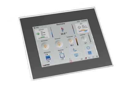 LOYTEC - LVIS12-32G1, touch panel,glass front, silver, resistive touch,12,1"