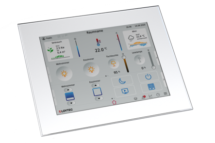 LOYTEC - LVIS15-32G3, touch panel, glass front, white, capacitive touch, 15"