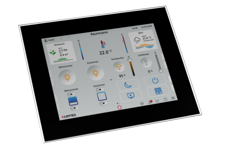 LOYTEC - LVIS15-32G2, touch panel, glass front, black, capacitive touch, 15"