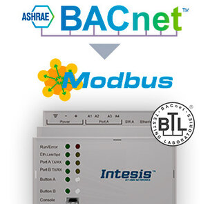 HMS Industrial Networks GmbH - BacnetIP & MS/TP Client to ModbusTCP & RTU Serv. Gateway 100 points
