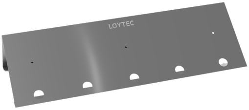LOYTEC - stand with 2 DIN rails front and back side, L=500mm