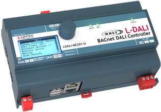LOYTEC - *LDALI-ME201-U, DALI controller, BACnet IP and MS/TP 1x DALI
