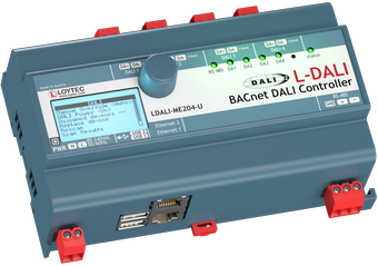 LOYTEC - LDALI-ME204-U, DALI controller, BACnet IP and MS/TP 4x DALI