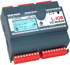 LOYTEC - LIOB-152, I/O module, 6x IN, 6x ana OUT 0-12V, 8x relay OUT 6A