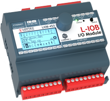 LOYTEC - LIOB-453,  I/O module, 6 IN, 4x16A 1x6A relay output, 6x 0-10V output