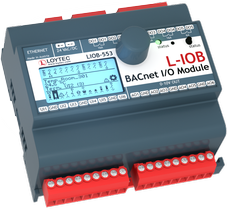 LOYTEC - LIOB-553, I/O Module, BACnet IP, B-AAC, 6 IN, 4x16A 1x6A rly OUT
