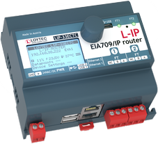LOYTEC - LIP-33ECTC, L-IP, IP router, EIA-852, 2x FT10, 2x Ethernet, USB