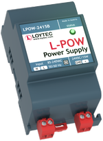 LOYTEC - LPOW-2415B, power supply, input 85-265V, output 24V, 15W, 2 pos. OUT