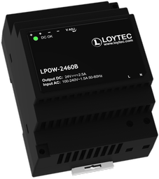 LOYTEC - LPOW-2460B, power supply, input 100-240V, output 24V, 60W