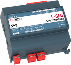 LOYTEC - LSMI-804, SMI Interface, 4x SMI for up to 64 SMI motors, 4x relay 10A