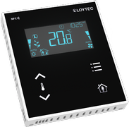 LOYTEC - LSTAT-800-G3-L1, thermostat, NFC, Display,Buzzer, black front, MODBUS