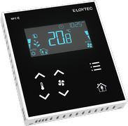 LOYTEC - LSTAT-800-G3-L2, thermostat, NFC, Display,Buzzer, black front, MODBUS