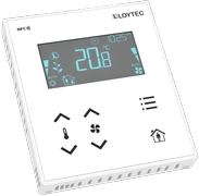 LOYTEC - LSTAT-800-G3-L202, thermostat,NFC,Display,Buzzer,white front, MODBUS 