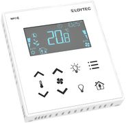 LOYTEC - LSTAT-800-G3-L203, thermostat,NFC,Display,Buzzer,white front, MODBUS 