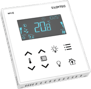 LOYTEC - LSTAT-800-G3-L204, thermostat,NFC,Display,Buzzer,white front, MODBUS 