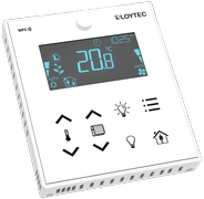 LOYTEC - LSTAT-801-G3-L204, thermostat,NFC,Display,Buzzer,white front, MODBUS 
