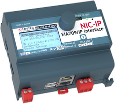 LOYTEC - NIC709-IP1E100C, TP-1250, 2x Ethernet, USB, MNI, high performance itf